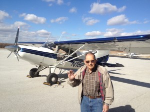 Dad after a recent plane ride at 90 years of age